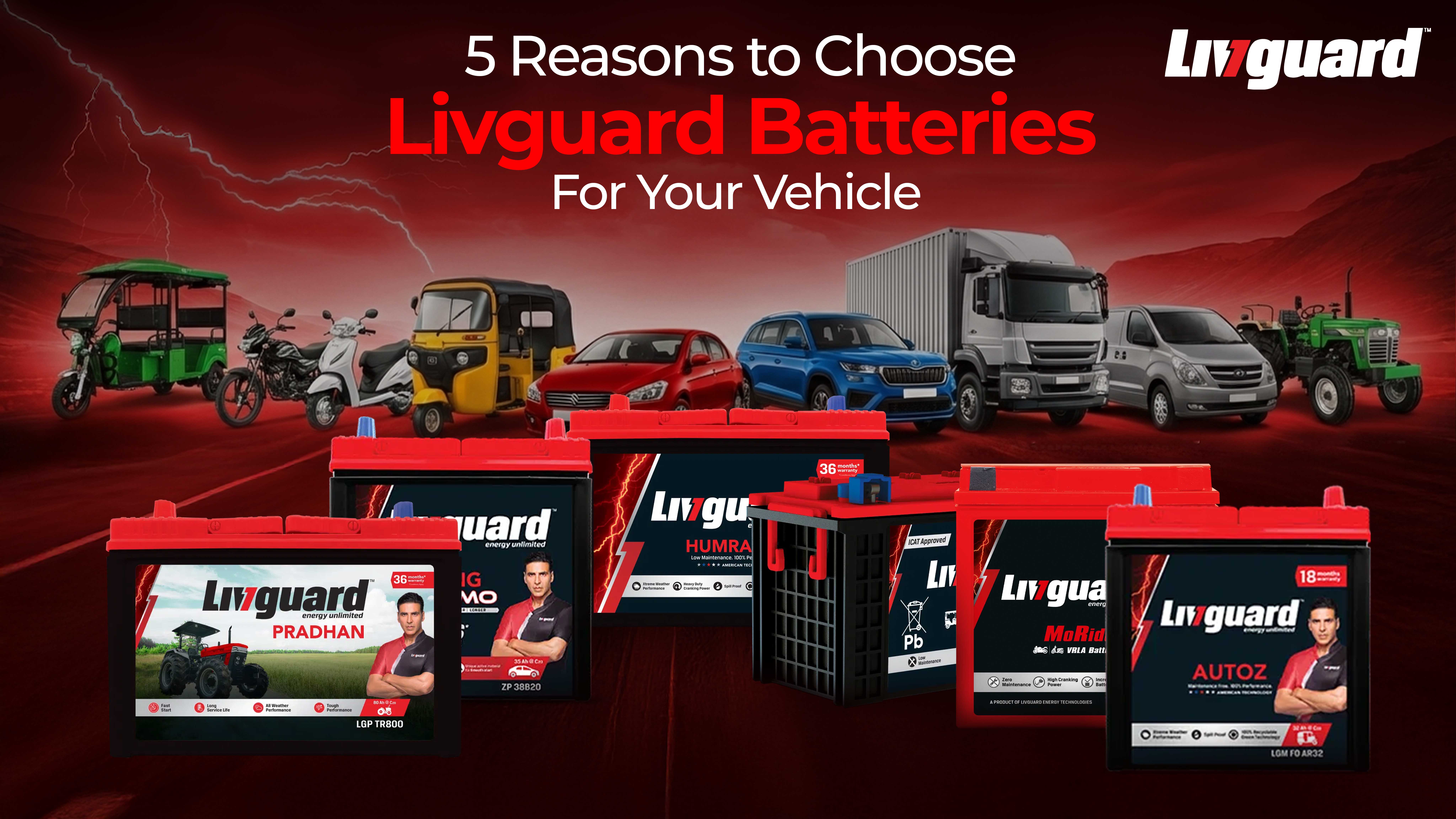 5 Reasons to Choose Livguard Batteries For Your Vehicle