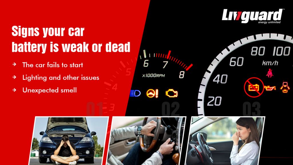 Signs your car battery is weak or dead