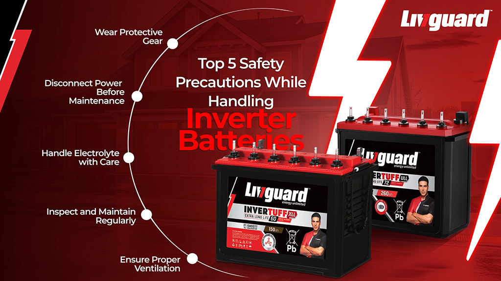 Top 5 Safety Precautions While Handling Inverter Batteries